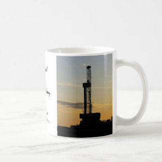 Bohrinsel-Silhouette Kaffeetasse