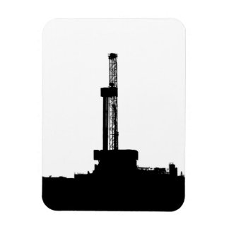 Bohrinsel-Silhouette Magnet