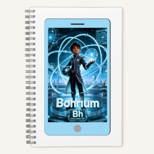 Bohrium (Bh) – ATOMIVRA™ Kollektion Notizbuch