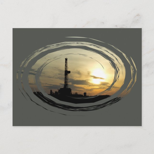 Bohrlochkarte Postkarte (Vorderseite)