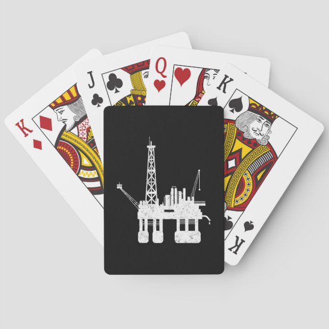 Bohrturm für Ozeane Spielkarten (Rückseite)