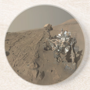 Bohrung Mars Curiosity Rote Marskulisse Getränkeuntersetzer