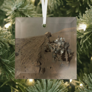 Bohrung Mars Curiosity Rote Marskulisse Ornament Aus Glas