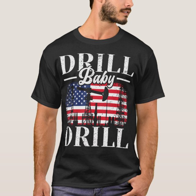 Bohrwagen Ölbohrinsel Ölbohrinsel Ölfeld-Arbeiter T-Shirt (Vorderseite)