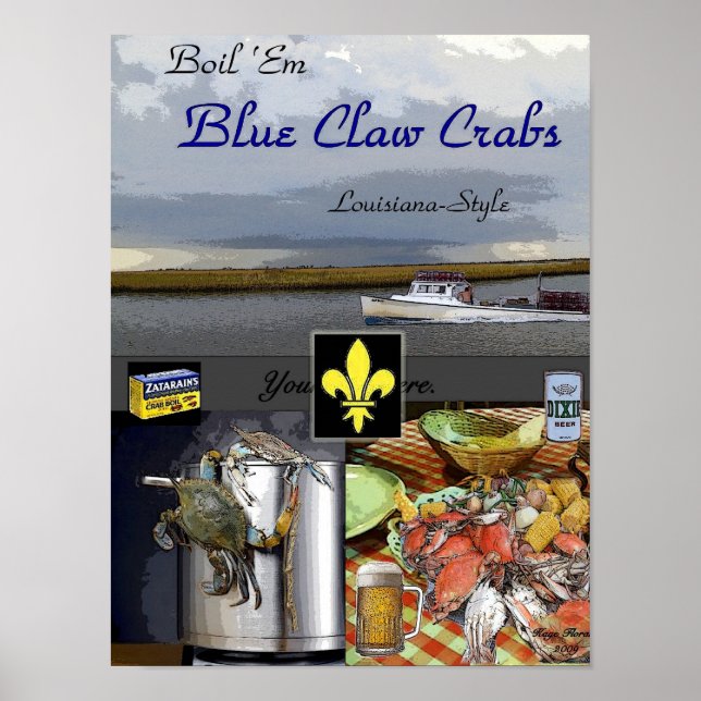 Boil Em Crabs Poster (Vorne)