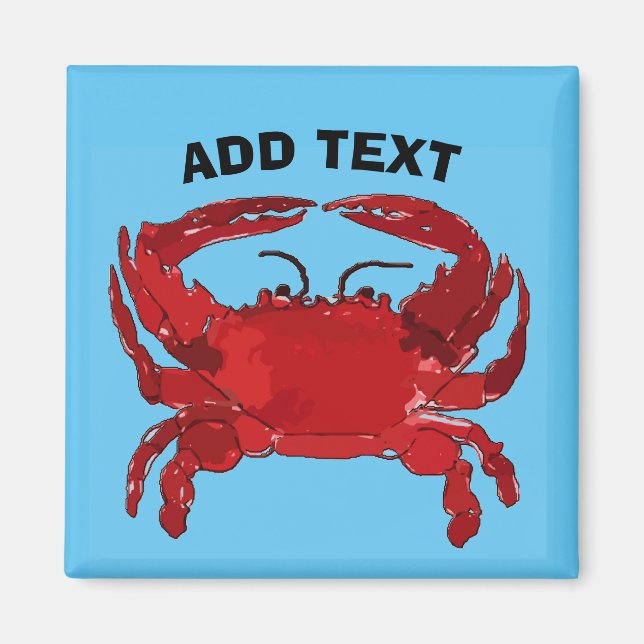 Boiled Blue Crab, Maryland, Louisiana, Delaware Magnet (Vorne)