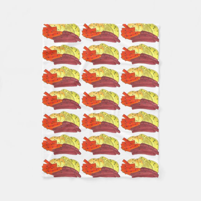 Boiled Corned Beef Cabbage St. Patrick's Day Food Fleecedecke (Vorderseite)