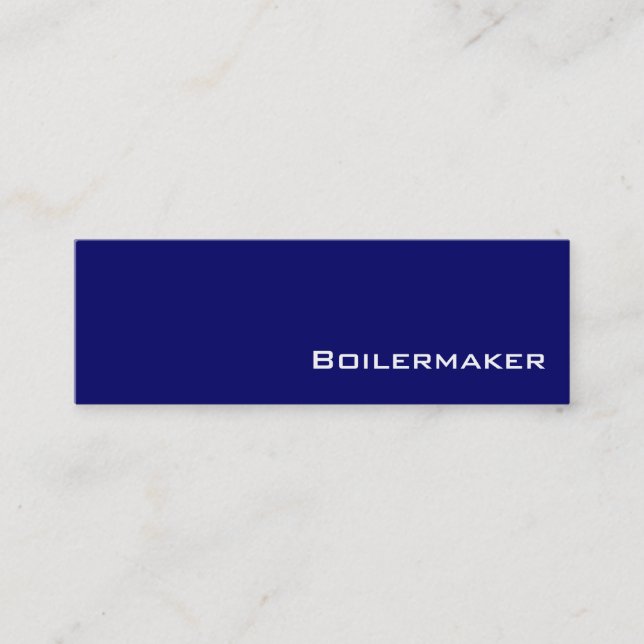 Boilermakerkarten für Schiffe Mini Visitenkarte (Vorderseite)