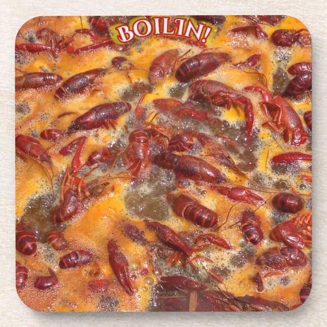 Boilin Crawfish Coaster Getränkeuntersetzer (Vorderseite)