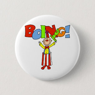 Boing Clown Button