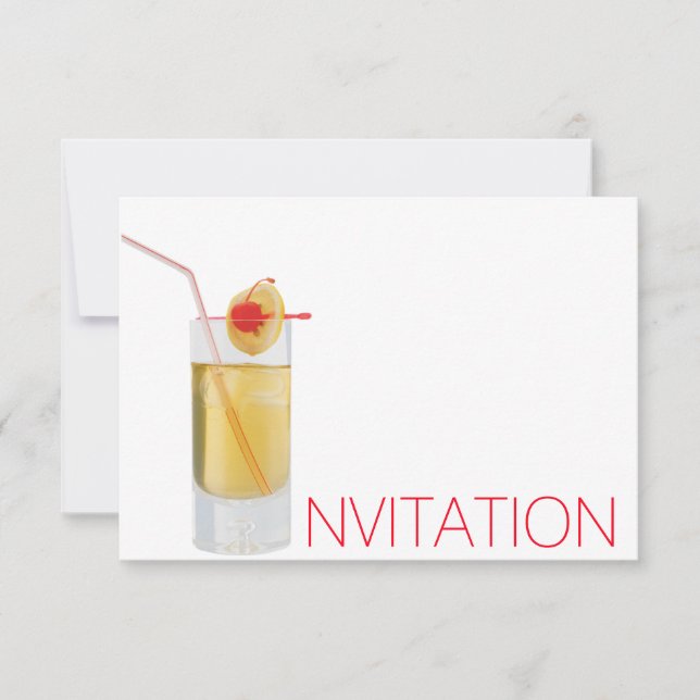 Boire Cocktail Invitation Vip Invitation (Devant)