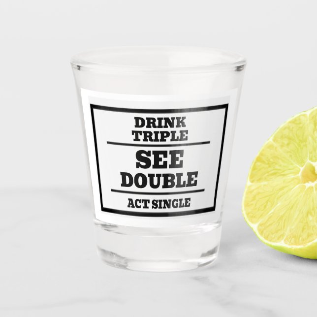 Boire dans un verre Triple Dose (Devant)