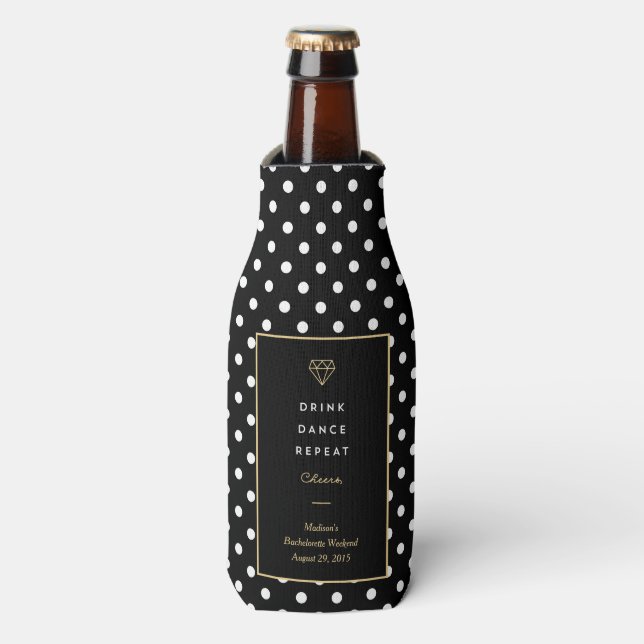 Boire Danse répéter | Bachelorette Glacière de bou (Bottle Devant)
