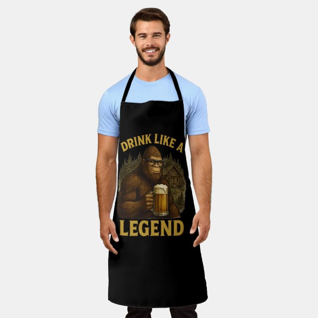 Boire de pied comme un tablier de barbecue légenda (Porté)