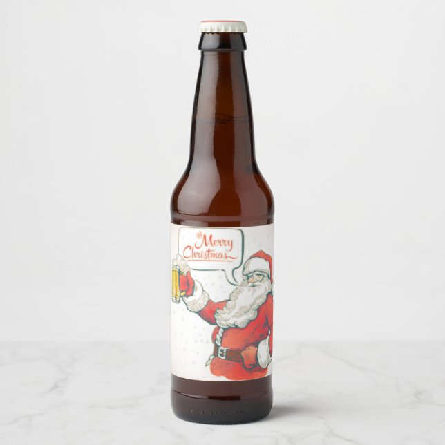 Boire des Étiquettes Père Noël (Devant)