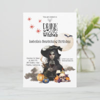 Boire des sorcières Invitation Anniversaire