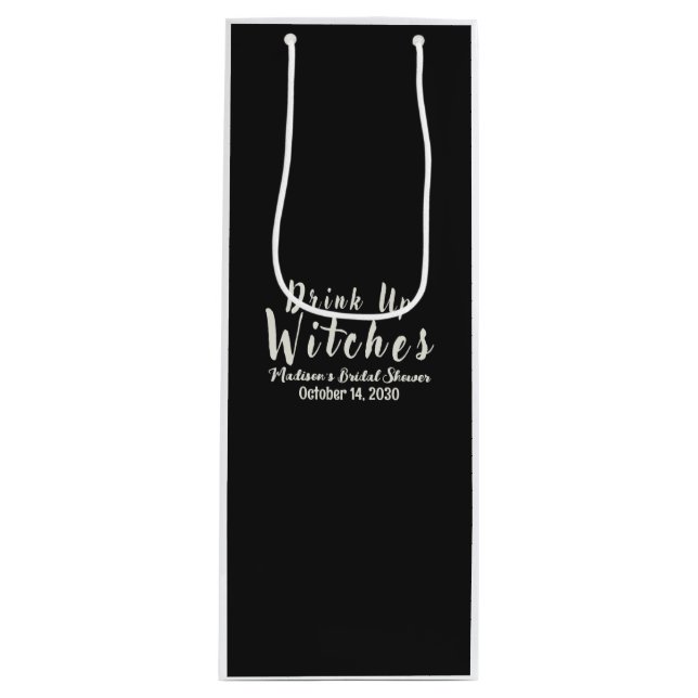 Boire des sorcières Vin Sac cadeau (Devant)