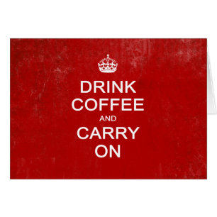 Boire du café et continuer, garder le calme