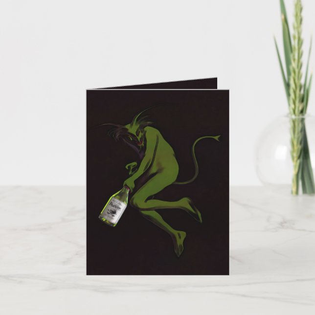 Boire le diable ~ Message de la carte / note (Devant)