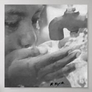 Boire les eaux la source OU d'Oils Atwork Poster