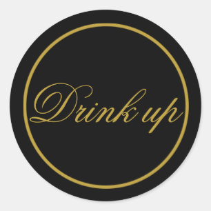 Boire Mariage Sticker Black Gold