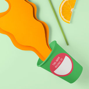 Boire Sticker Marker Nom Parti Étiquette