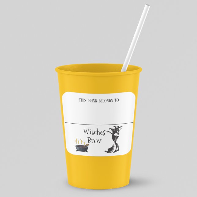 Boire Sticker Marqueur Nom Sorcière Halloween Part (Créateur téléchargé)