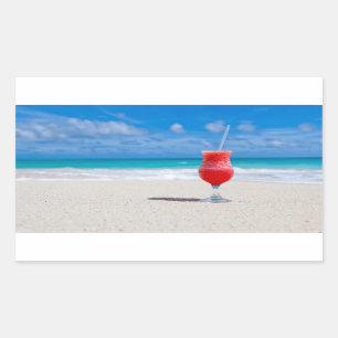 Boire sur la plage autocollants