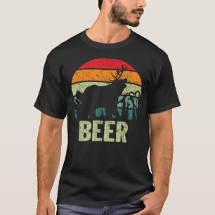 Boire Vintage amusante - Bear Deer Beer TShirt