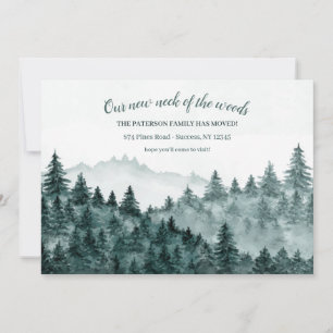 Bois Aquarelle Moving Faire-part