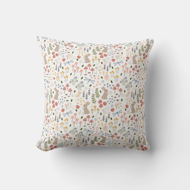 Bois Baby Nursery Décor Genre Coussin neutre (Recto)