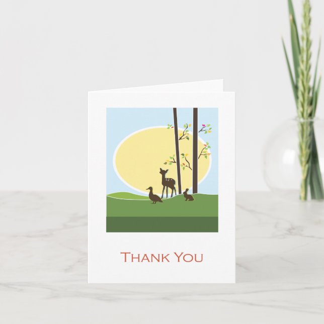 Bois | Carte de remerciements (Devant)