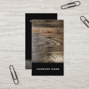 Bois - carte de visite élégant