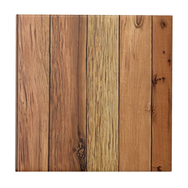 Bois de bois carreaux de céramique marron (Devant)