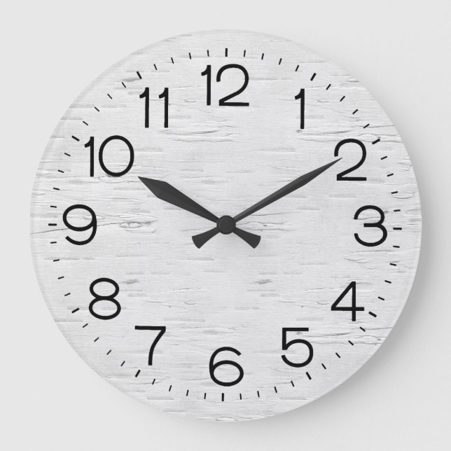 Bois de bouleau blanc Grande horloge (Recto)