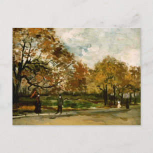 Bois de Boulogne, People Walking, Vincent van Gogh Postkarte