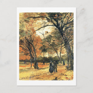 Bois de Boulogne, People Walking, Vincent van Gogh Postkarte