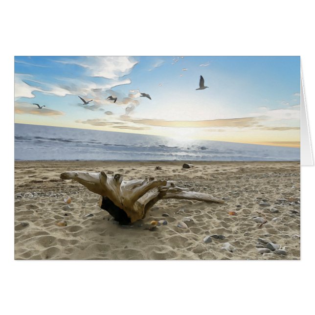 Bois de chauffe - Carte d'art 5 po x 7 po (Devant horizontal)