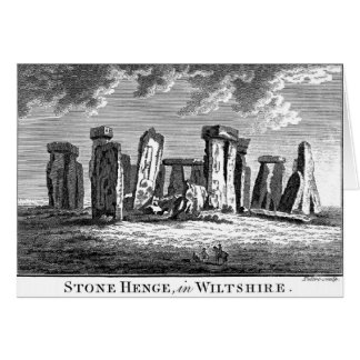 Bois de Stonehenge antique gravure circulaire de p