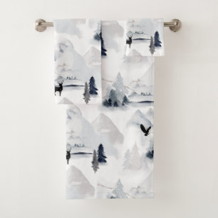 Bois d'hiver animal neige paysage hivernal chevrea