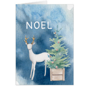 Bois d'hiver/ Cerfs et arbres/ Noel Noël