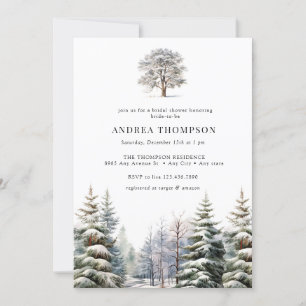 Bois d'hiver Invitations forestières
