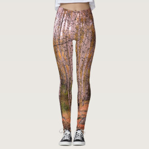 Bois Forrest Autumn Photo Leggings personnalisés