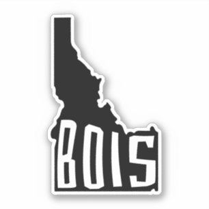 Bois, Idaho Staat Kontur - Amerika Aufkleber
