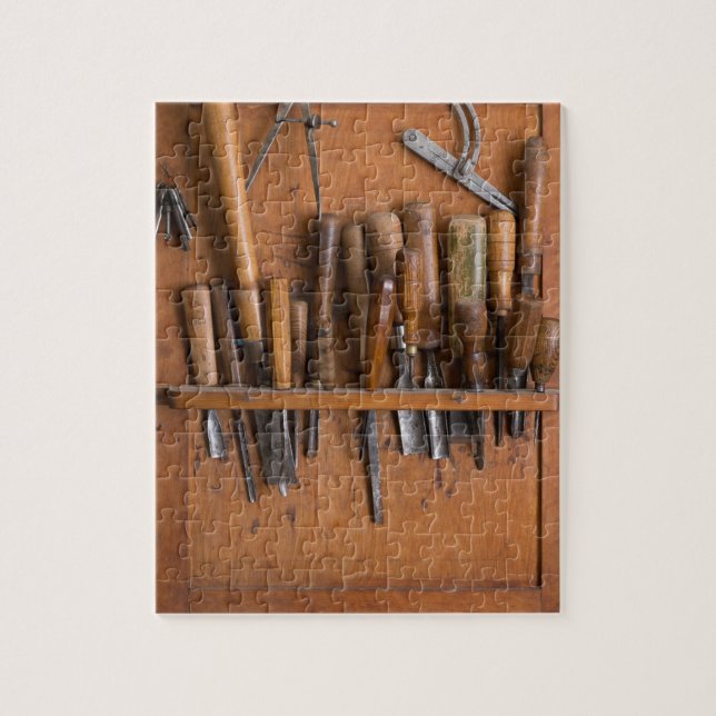 Bois Jigsaw Puzzle IWoodworking Tools Shelf (Vertical)