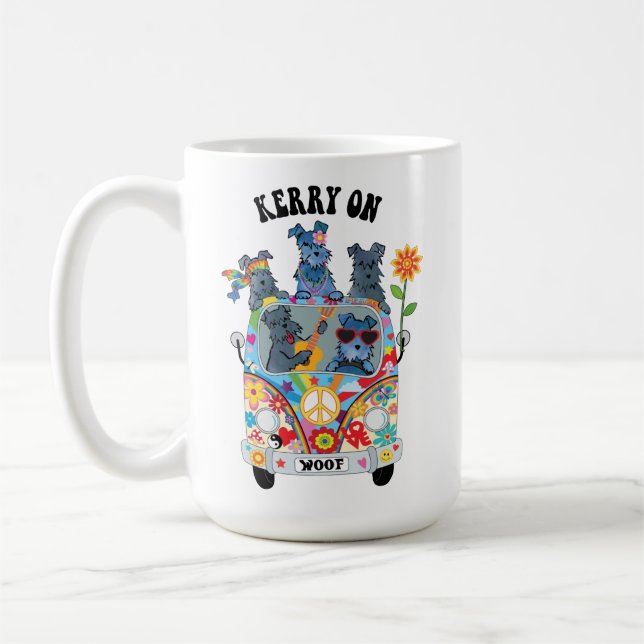 Bois Kerry Blue Terrier Café Mug (Gauche)