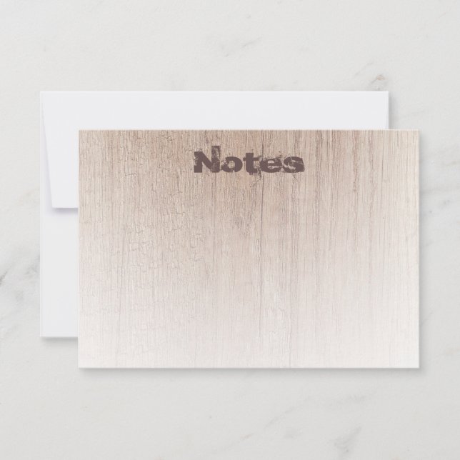 Bois look Distressed Texte Élégant Modèle moderne (Devant)