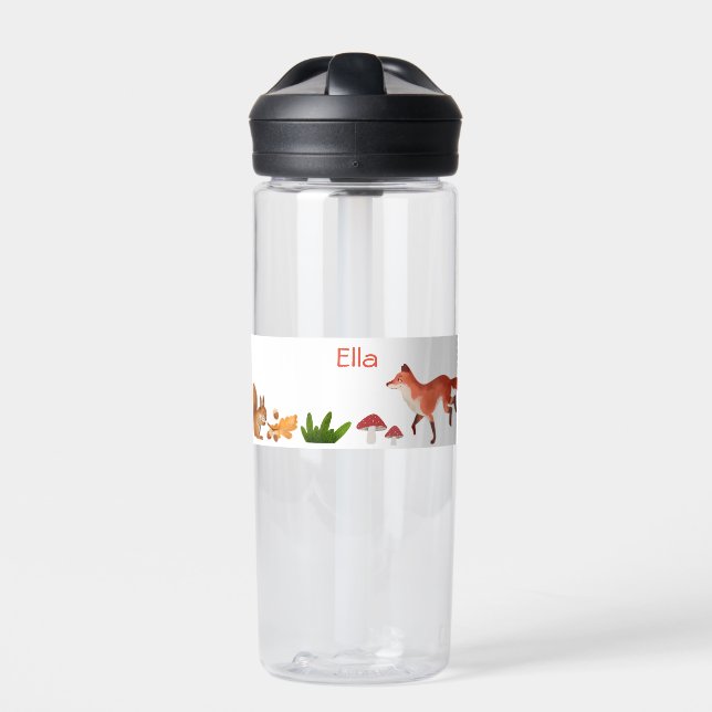 Bois mignon Enfants Personnalisé Fox Bouteille d'e (Extérieur)