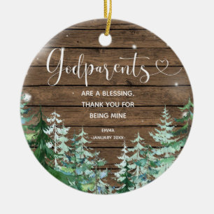Bois Parents Personnalisés Ornement de Noël