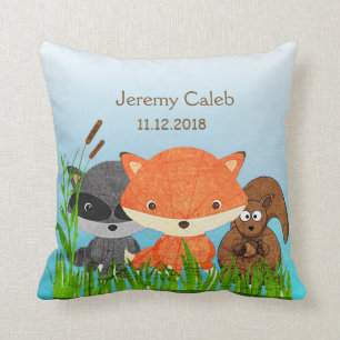 Bois Personnalisé Animaux Renard Jaillir Oreiller